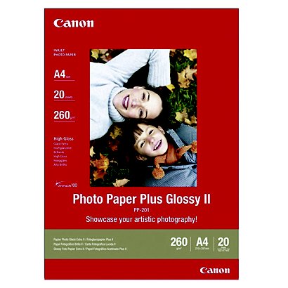 Papier photo Canon PP-201 A4 260g jet d'encre, pochette 50 feuilles