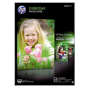Papier photo HP Everyday Q2510A A4 200g jet d'encre, pochette 100 feuilles