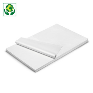 Papier de soie blanc 100 % recyclé