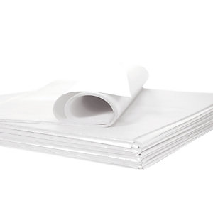 Papier de soie blanc en rame, 480 feuilles 75 x 50 cm