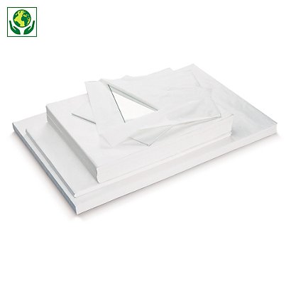 Papier de soie blanc en rame 50 x 65 cm - 1