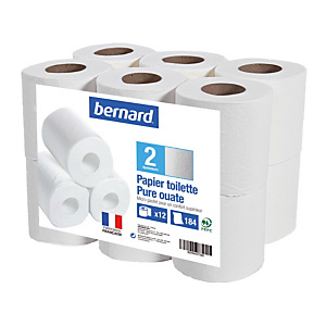 Papier toilette Bernard, 96 rouleaux Papier toilette Bernard, 96 rouleaux