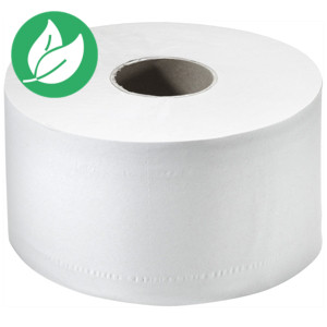 Papier toilette double épaisseur Mini Jumbo - 12 bobines 170 m Papier toilette double épaisseur Mini Jumbo - 12 bobines 170 m