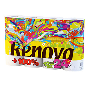 Papier toilette grande autonomie Renovagreen, 60 rouleaux Papier toilette grande autonomie Renovagreen, 60 rouleaux