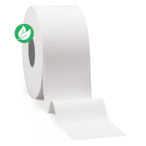 Papier toilette Jumbo bobine mini de 170 m Blanc - lot de 12