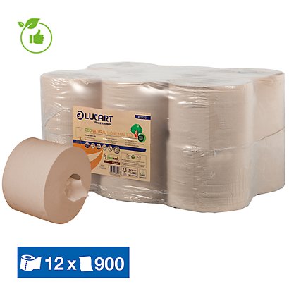 Papier toilette Lucart EcoNatural  L-One, lot de 12 mini bobines - 1