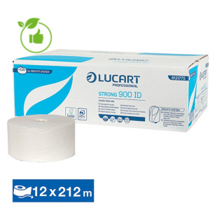 Papier toilette Lucart Identity pure ouate, lot de 12 bobines