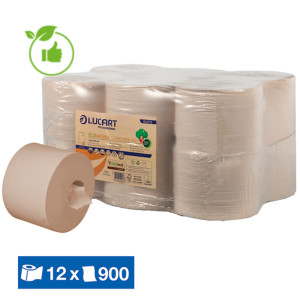 Papier toilette mini jumbo Lucart EcoNatural L-One, lot de 12