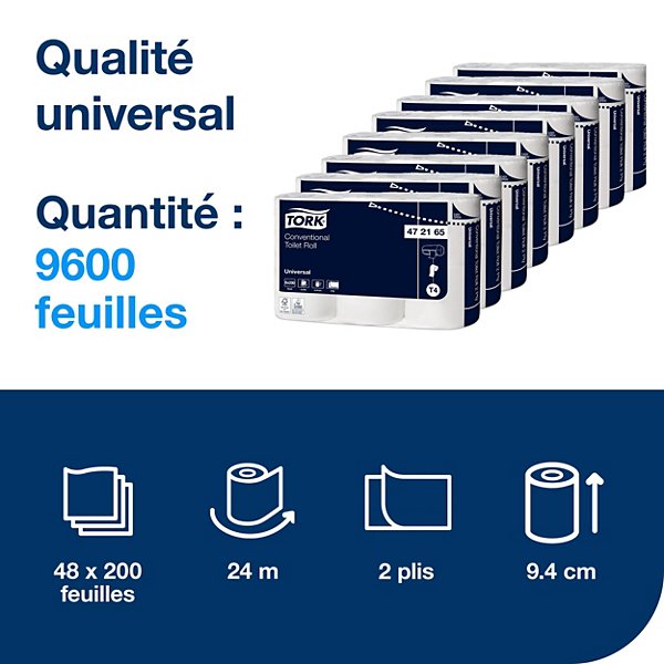 Papier toilette recyclé Universal TORK - 2