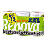 Papier toilette Renova Compact Extra XXL, colis de 6 rouleaux##Renova Compact Extra XXL toiletpapier, doos van 6 rollen Papier toilette Renova Compact Extra XXL, colis de 6 rouleaux##Renova Compact Extra XXL toiletpapier, doos van 6 rollen