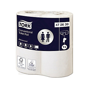 Papier toilette Tork Advanced 200, colis de 48 rouleaux Papier toilette Tork Advanced 200, colis de 48 rouleaux