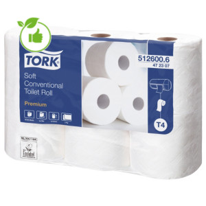 Papier toilette Tork Premium 2 épaisseurs, lot de 48 rouleaux