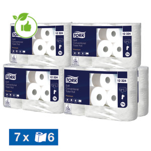 Papier toilette Tork Premium doux XXL 2 épaisseurs, lot de 42 rouleaux