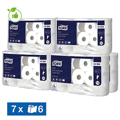 Papier toilette Tork Premium doux XXL 2 épaisseurs, lot de 42 rouleaux - 1
