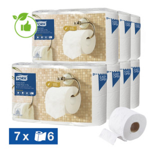 Papier toilette Tork  Premium extra doux 4 épaisseurs, lot de 42 rouleaux