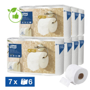 Papier toilette Tork Premium extra doux 4 épaisseurs, lot de 42 rouleaux Papier toilette Tork Premium extra doux 4 épaisseurs, lot de 42 rouleaux