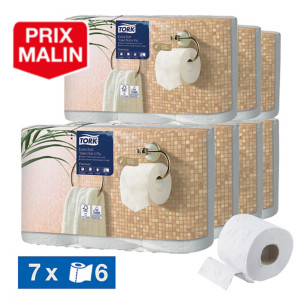 Papier toilette Tork  Premium extra doux 4 épaisseurs, lot de 42 rouleaux
