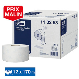 Papier toilette Tork Premium, lot de 12 mini bobines