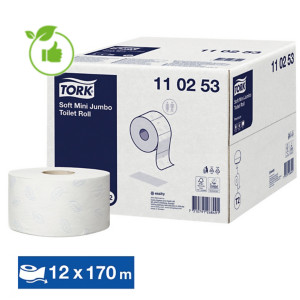 Papier toilette Tork Premium, lot de 12 mini bobines