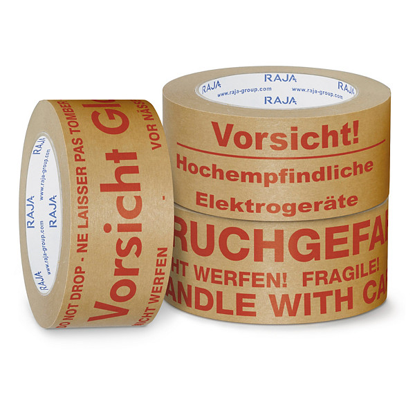 Papier-Warnbänder mit Standardaufdruck RAJA - 1