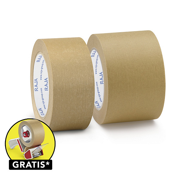 Papieren tape RAJA 75 mm x 50 m 70 g/m² - 1