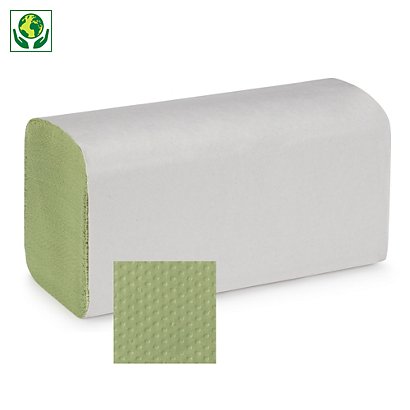 Papierhandtücher Eco, V-Falz, grün - 1