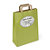 Papiertasche mit Flachhenkel - hellgrün - 32x45x17 cm - 1-farbiger Druck: vorne / hinten - 5
