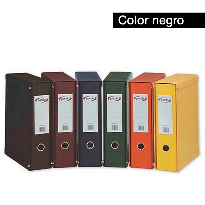 PARDO Box de 1 archivador de palanca, Folio, Lomo 70 mm, Capacidad 500 hojas, Cartón recubierto de PVC, Negro - 1