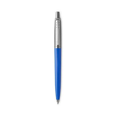 Parker Jotter Originals Bolígrafo retráctil de punta de bola, punta mediana, clásico cuerpo de plástico color azul, tinta azul - 1