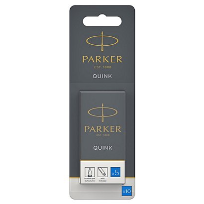 Parker Quink Cartucho de tinta para estilográfica, tinta azul - 1
