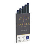 Parker Quink Cartucho de tinta para estilográfica, tinta azul Parker Quink Cartucho de tinta para estilográfica, tinta azul