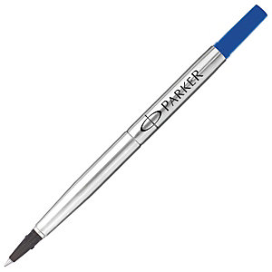 Parker Quink Recambio para bolígrafo roller, punta mediana de 0,7 mm, tinta azul