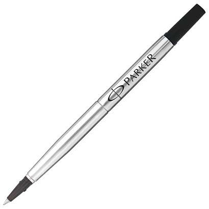 Parker Quink Recambio para bolígrafo roller, punta mediana de 0,7 mm, tinta negra