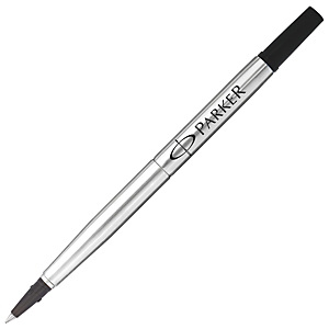 Parker QUINK, Recambio de tinta para bolígrafo roller, punta fina, 0,5 mm, negro Parker QUINK, Recambio de tinta para bolígrafo roller, punta fina, 0,5 mm, negro