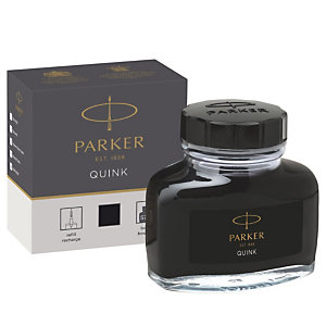 Parker Quink Tinta de recambio para estilográfica, 57 ml, negro