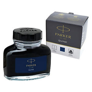Parker Quink Tinta de recambio para estilográfica, 57 ml, azul perman Parker Quink Tinta de recambio para estilográfica, 57 ml, azul perman