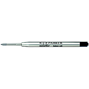 Parker QuinkFlow, Recambio para bolígrafo de punta de bola, punta fina de 0,5 mm, tinta negra Parker QuinkFlow, Recambio para bolígrafo de punta de bola, punta fina de 0,5 mm, tinta negra