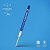 Parker QUINKflow Recharge stylo bille Jotter pointe moyenne - encre bleue - lot de 2 - 2