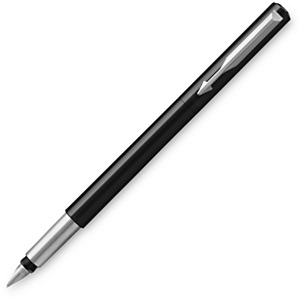 Parker Vector Pluma estilográfica, punta fina, cuerpo negro, tinta azul Parker Vector Pluma estilográfica, punta fina, cuerpo negro, tinta azul