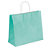 Pastel coloured Kraft paper carrier bags with twisted handles, aqua, 320x280x130mm, pack of 50 - 1