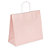 Pastel coloured Kraft paper carrier bags with twisted handles, pink, 320x280x130mm, pack of 50 - 1