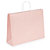 Pastel coloured Kraft paper carrier bags with twisted handles, pink, 400x310x120mm, pack of 50 - 1