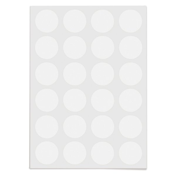 Pastille adhésif permanente blanche AGIPA 15 mm - 2