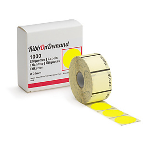 Pastille adhésive ø 35 mm couleur pour imprimante RibbOnDemand Pastille adhésive ø 35 mm couleur pour imprimante RibbOnDemand