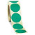 Pastille adhésive amovible en rouleau vert 60 mm - 2