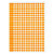 Pastille adhésive permanente orange 15 mm - 6
