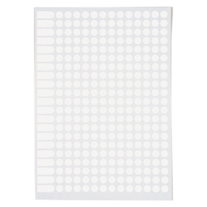 Pastille adhésif permanente blanche AGIPA 30 mm