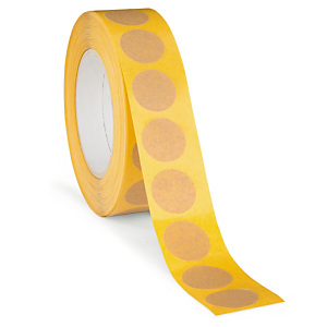 Pastille adhésive en papier brun Pastille adhésive en papier brun