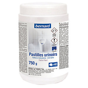 Pastilles urinoirs anti-tartre Bernard parfum fleuri, boîte de 40