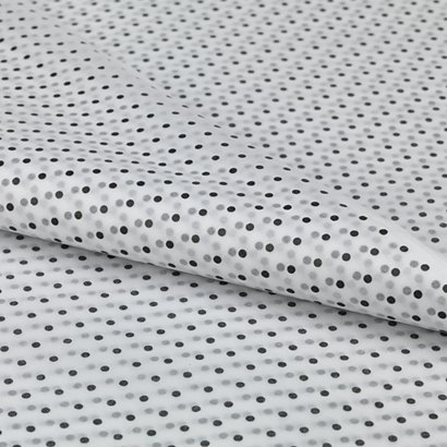 Patterned tissue paper, black polka dots, 100 sheets - 1